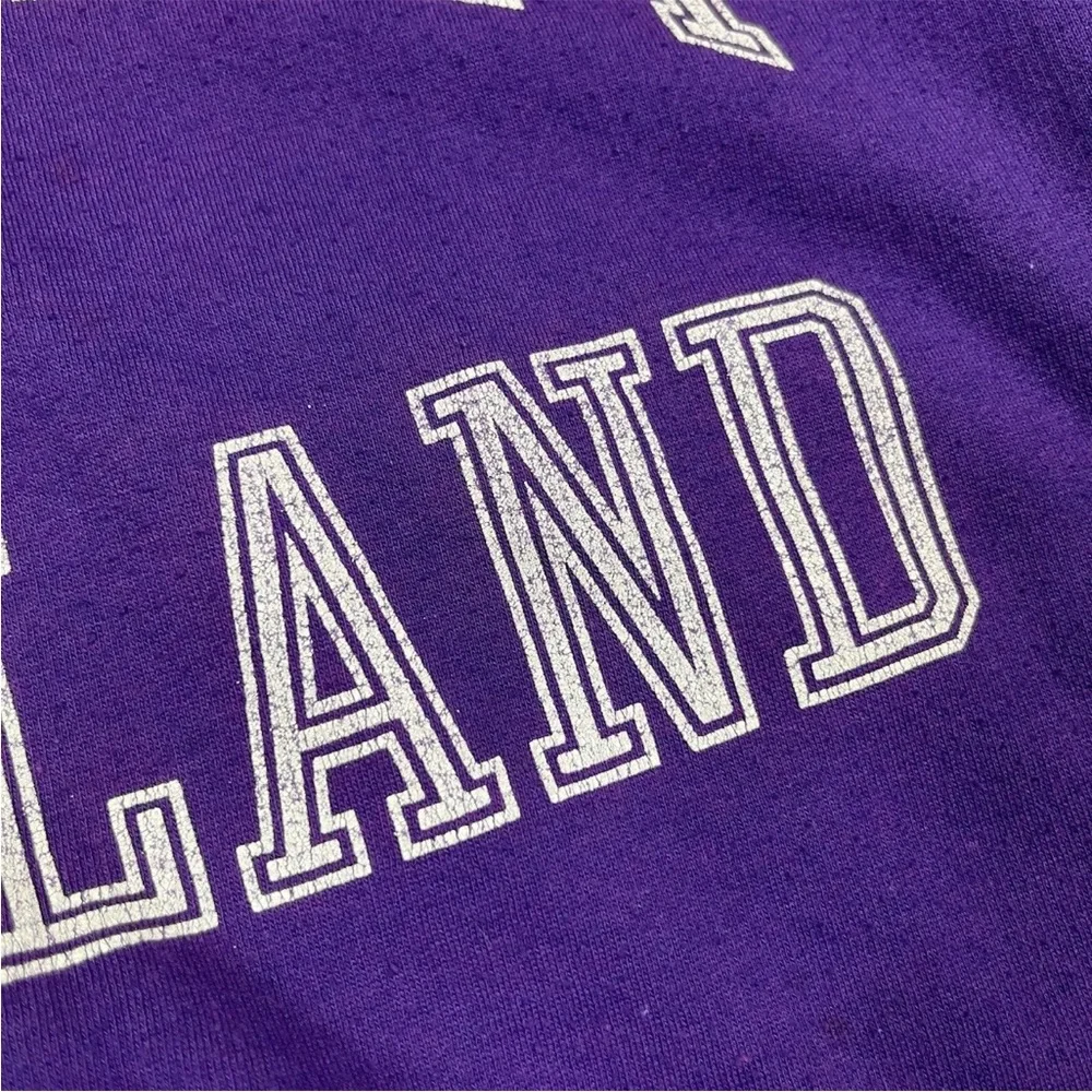 Vintage University Of Portland Oregon Purple White Crewneck Sweater